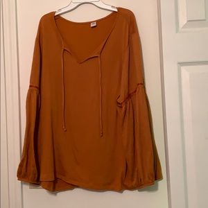 Burnt orange blouse